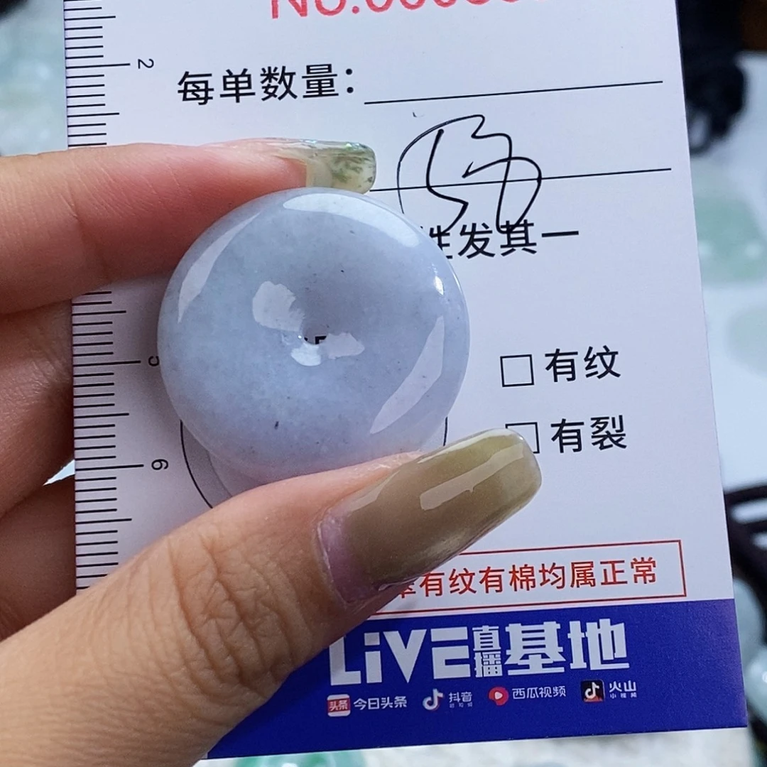 翡翠未镶嵌颈饰8091