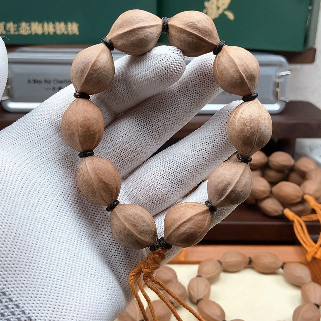 橄榄核手串1724三花短圆