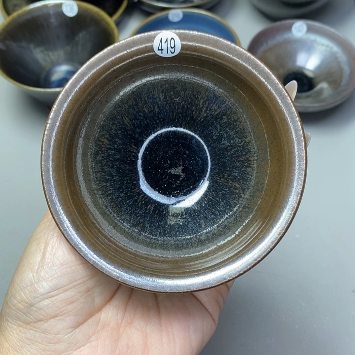 茶盏建窑建盏磨底柴烧主人杯
