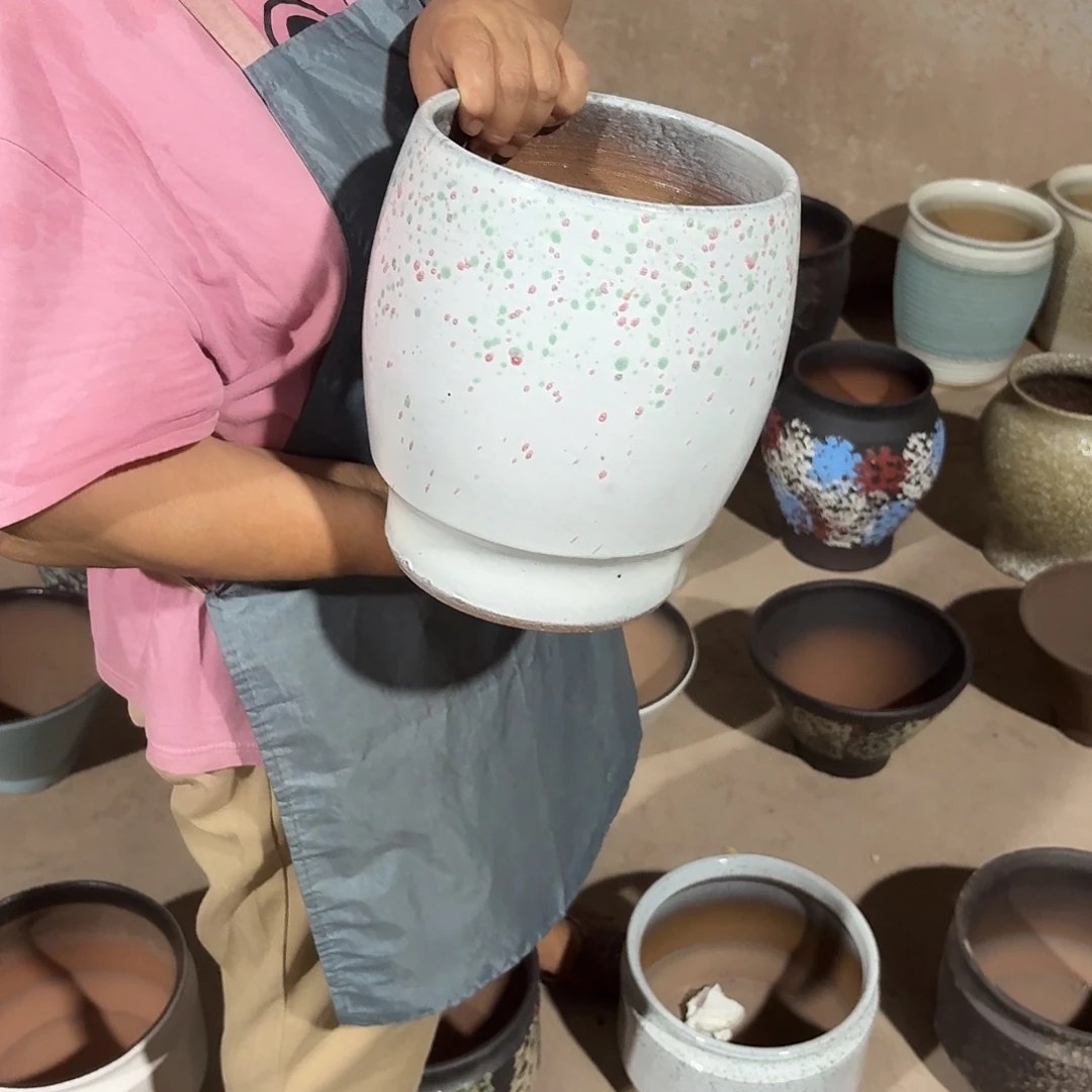 花盆紫砂口19高24