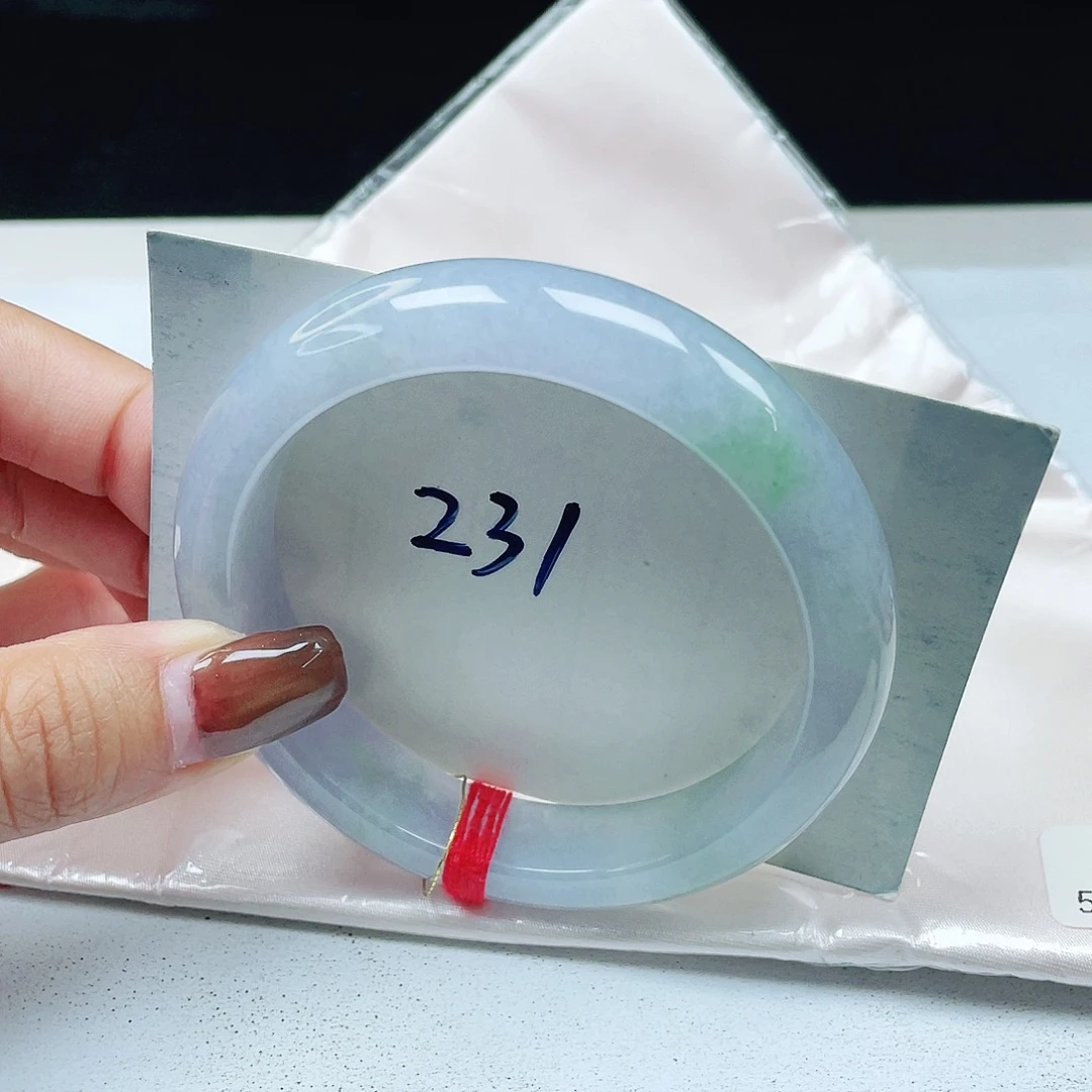 翡翠未镶嵌手镯 正圈58+