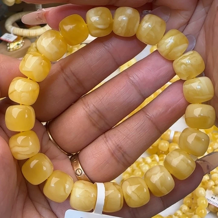 手链蜜蜡未镶嵌妖白花老型手串