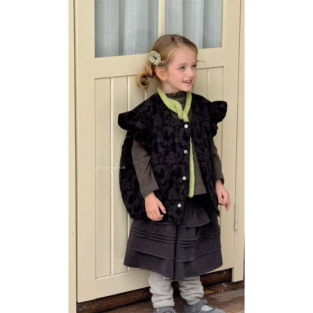 SY·25冬~飞飞袖马甲sy28158（童装汉服）黑色