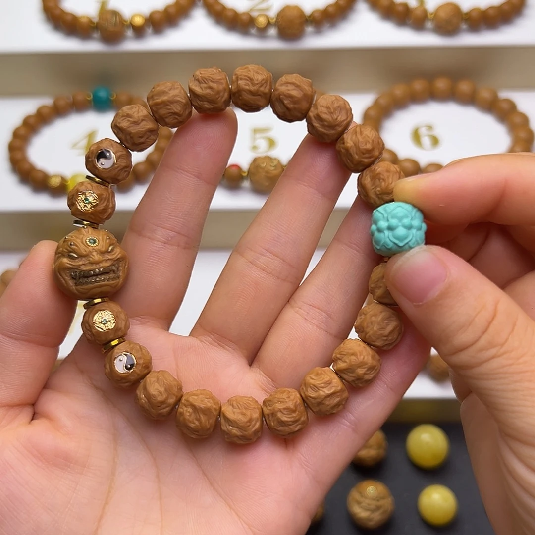 ****️猴头核桃手串猴头核桃手串龙蛇一套
