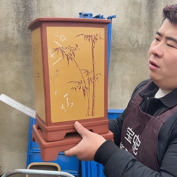 紫砂花盆紫砂等传统