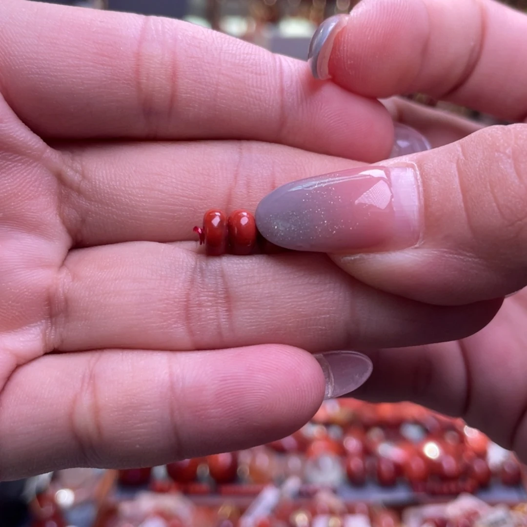 【闪购商品】未镶嵌隔片2个南红玛瑙S***y