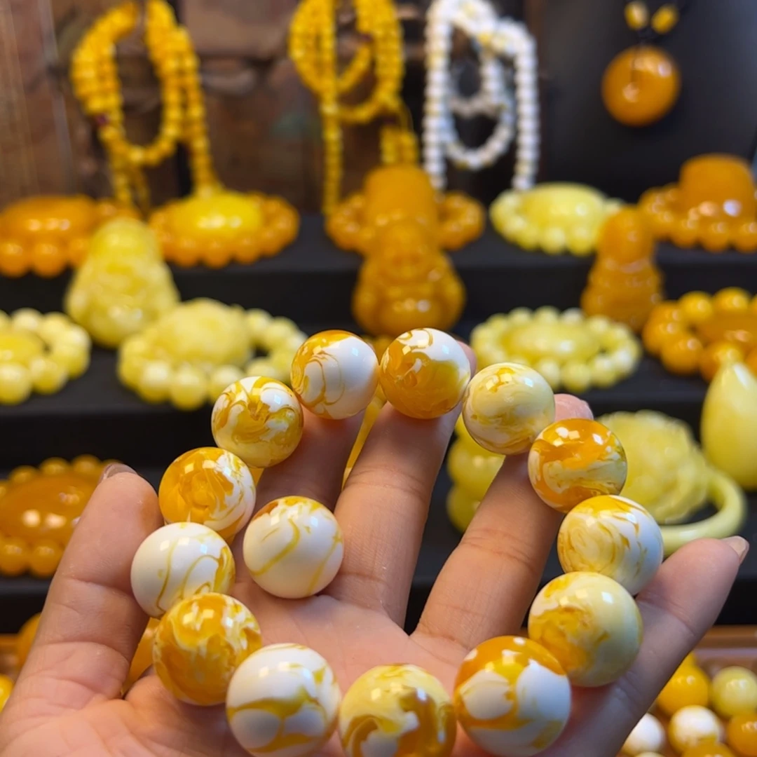 萌****瓷白金花手串一条卡18