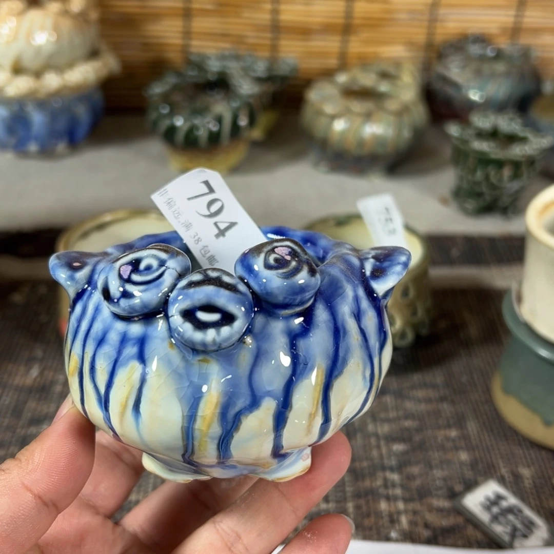 陶瓷景德镇手工花盆