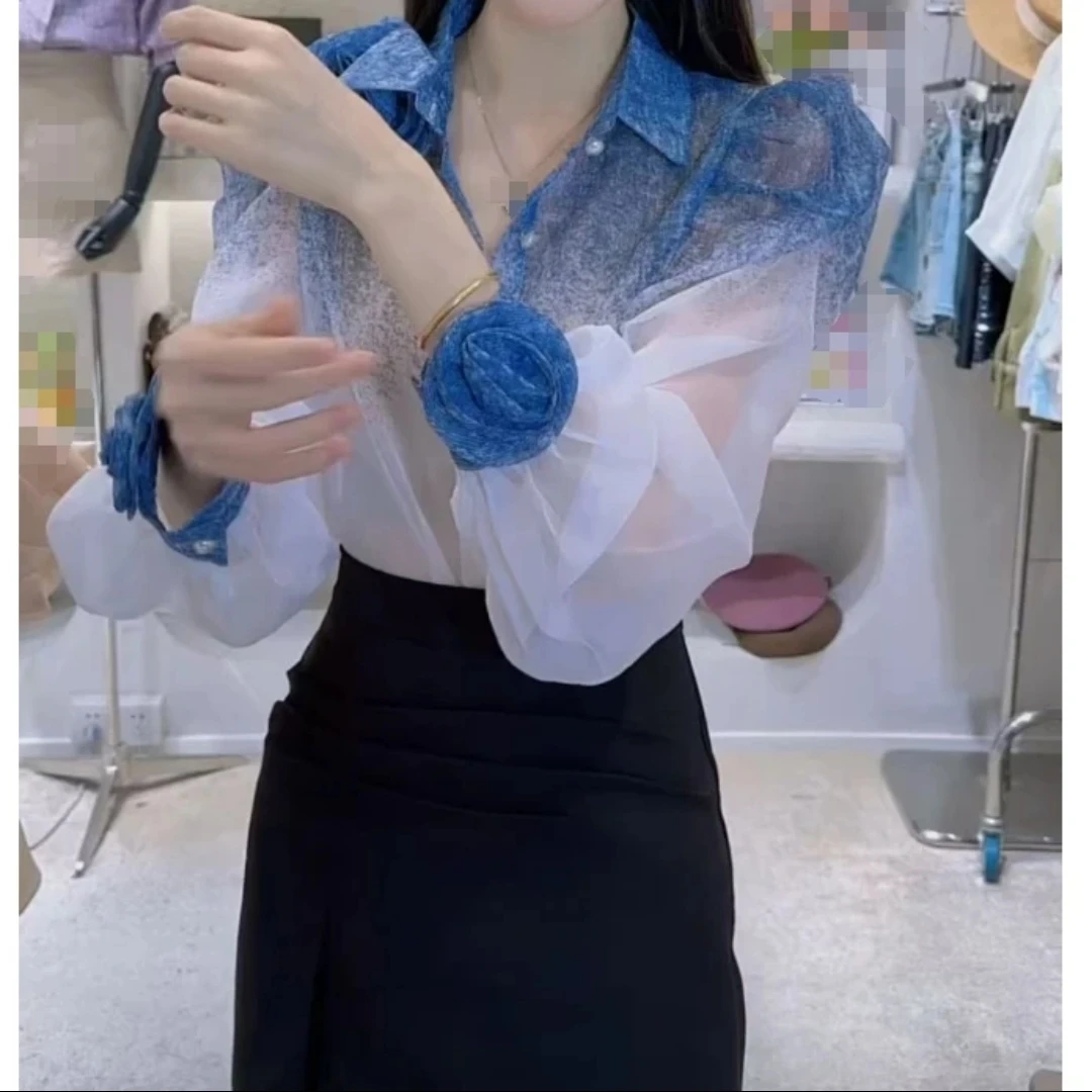 夏季花朵防晒上衣洋气女装时尚宽松时尚百搭休闲女款新款