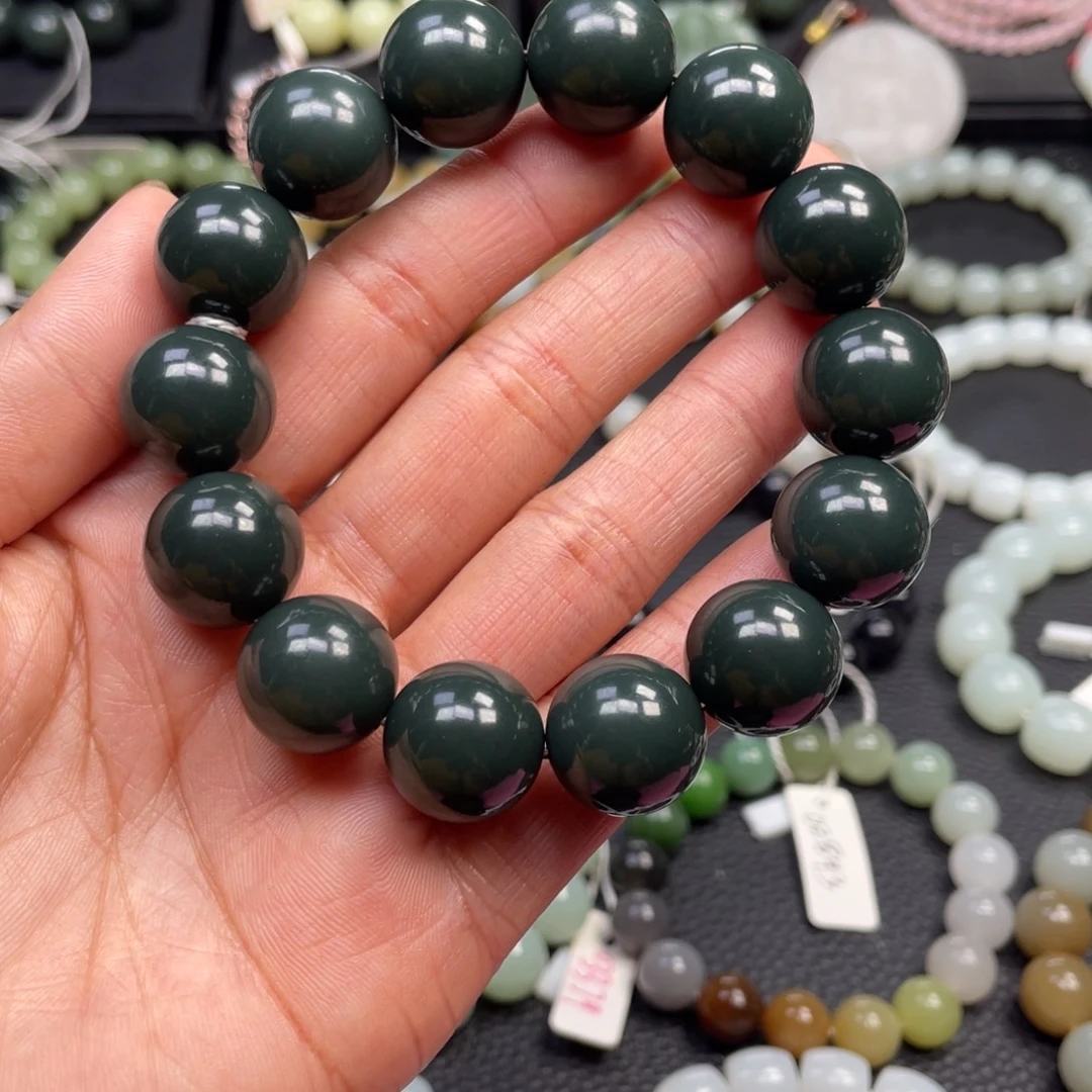 和田玉未镶嵌手链