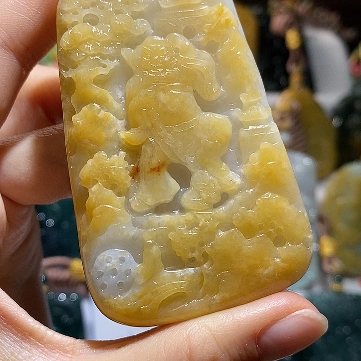 翡翠未镶嵌吊坠(不含链)