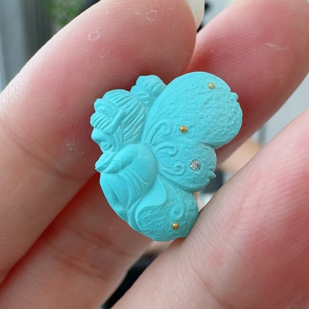 未镶嵌绿松石珠宝奇石