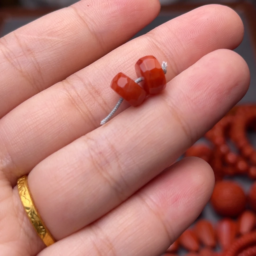 未镶嵌无相隔片卡9毫米南红玛瑙