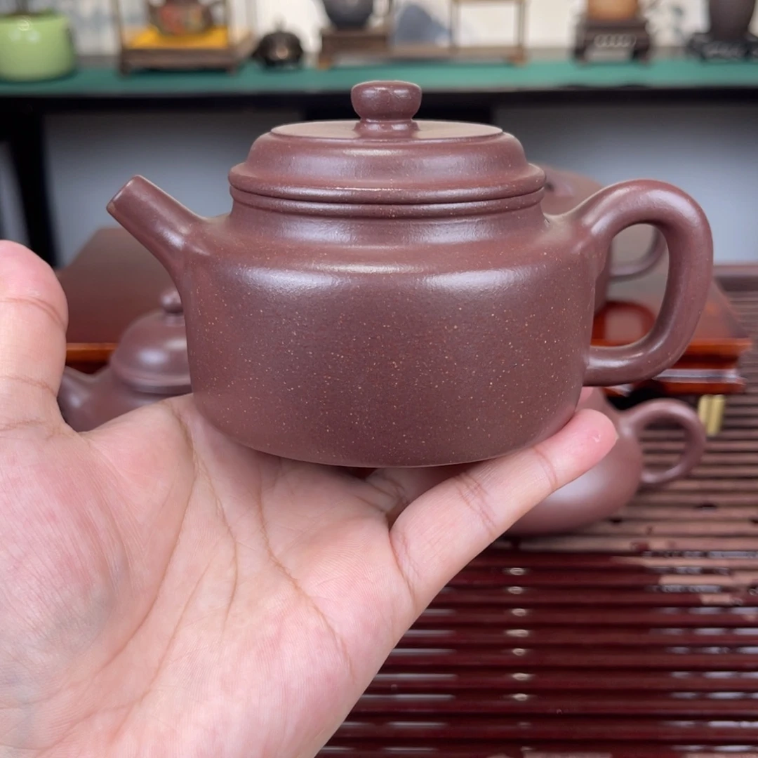 茶壶紫砂200毫升全手工底槽青德钟