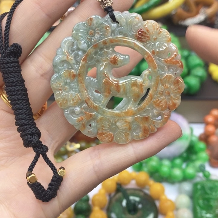 翡翠未镶嵌手链项链46