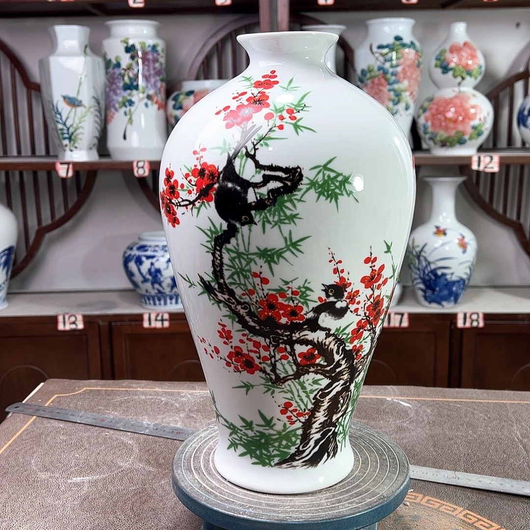 摆件景德镇陶瓷梅花