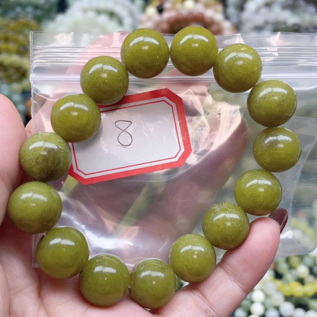 未镶嵌蛇纹石玉手串