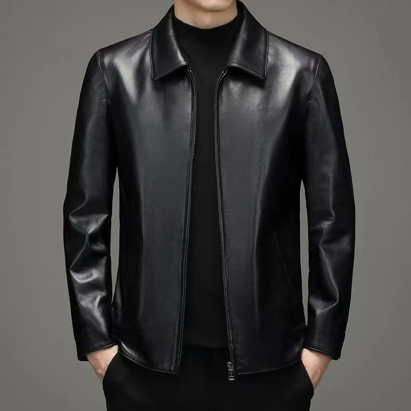 男士春季薄款翻领夹克外套