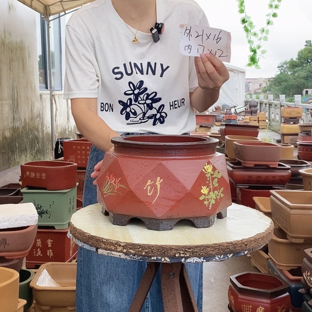 紫砂花盆紫砂花盆