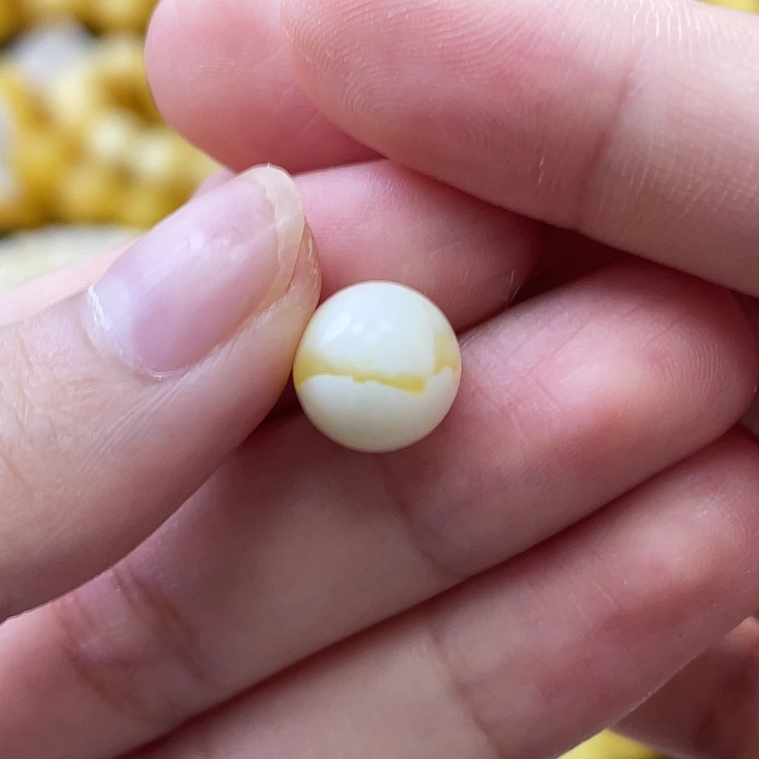 蜜蜡未镶嵌珠宝奇石瑕圆珠9.4mm