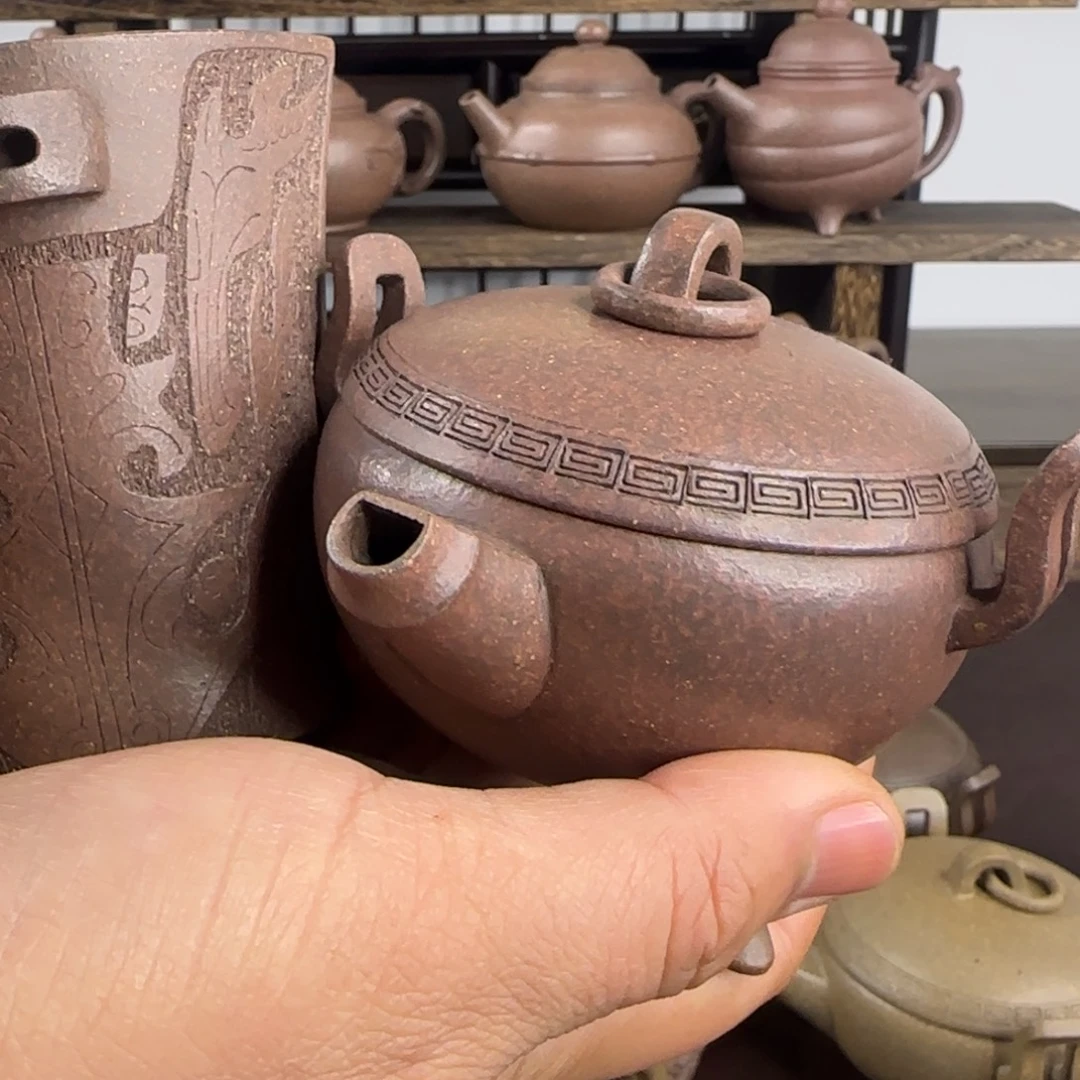 ****紫砂茶杯龙龟宝瓶