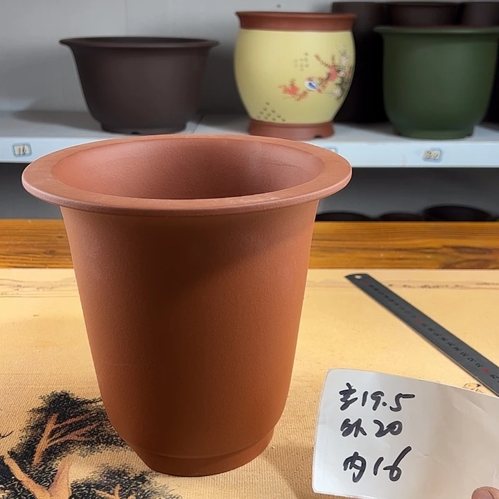 紫砂花盆紫砂兰花盆36