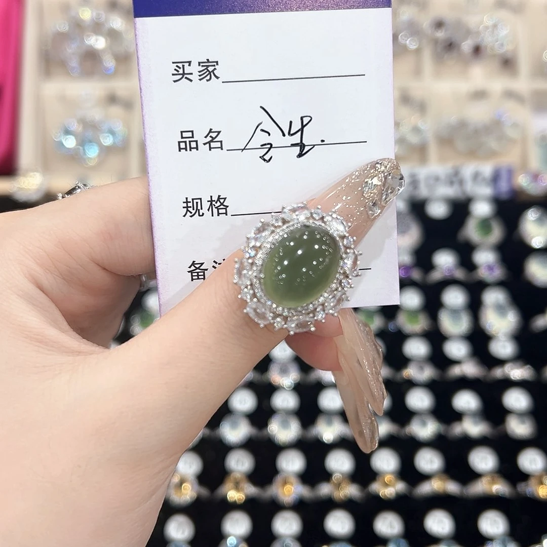 今***e紫晶戒指银S925镶嵌