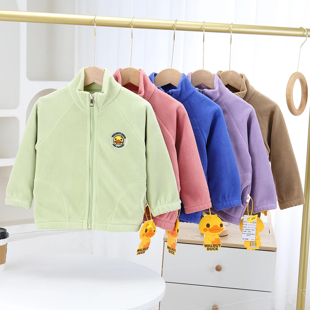 【WALNUTDUCK】小黄鸭奥粒绒外套秋冬加厚保暖上衣拉链