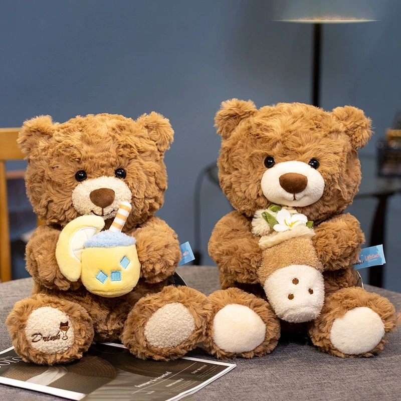 赛特嘟嘟可爱奶茶小熊毛绒玩偶送男女朋友闺蜜生日礼物安抚娃娃