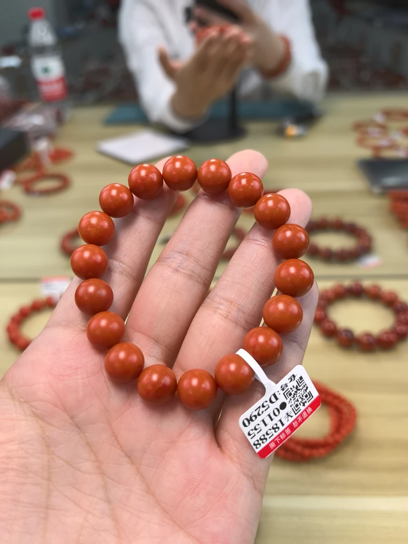 保山南红哑光（云端）圆珠单圈  11mm    多样性发一