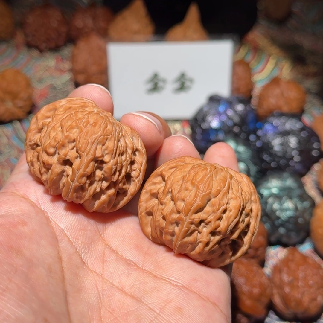 把件文玩核桃1849磨盘，尺寸40 37 32