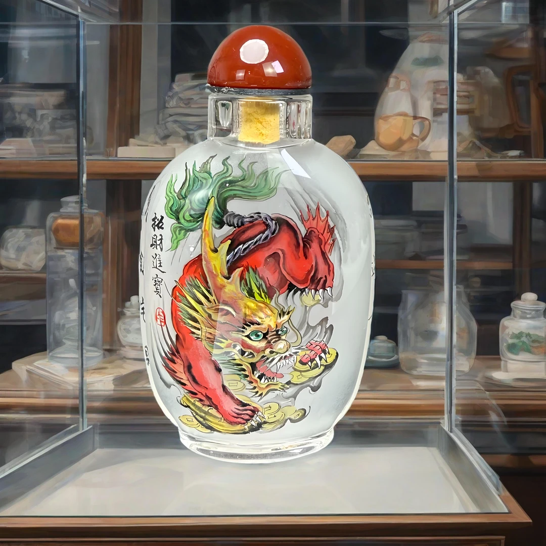 纯手绘内画鼻烟壶传统工艺珍藏把玩礼赠工艺摆件展柜博古架书桌