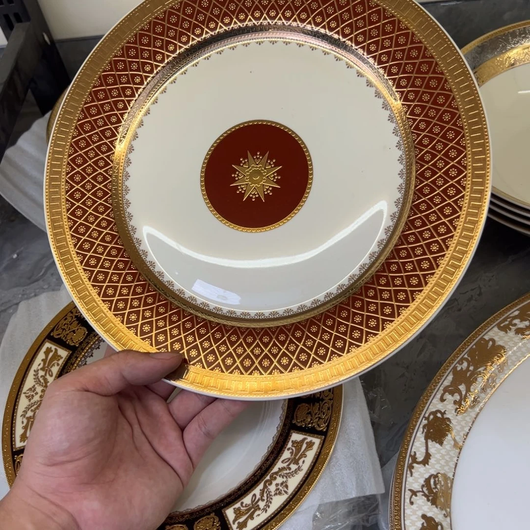 瓷片10.5寸平盘孤品福利