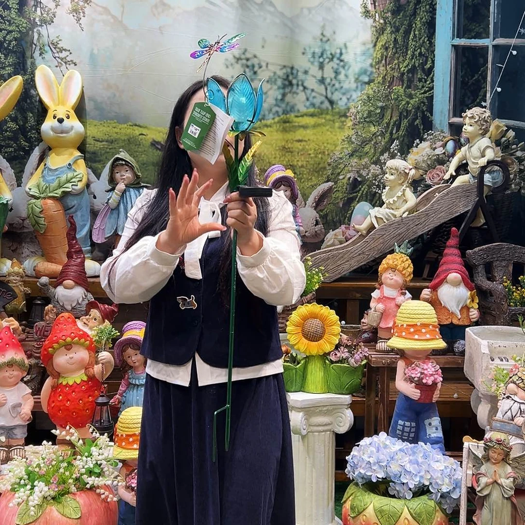 花园摆件红红火火