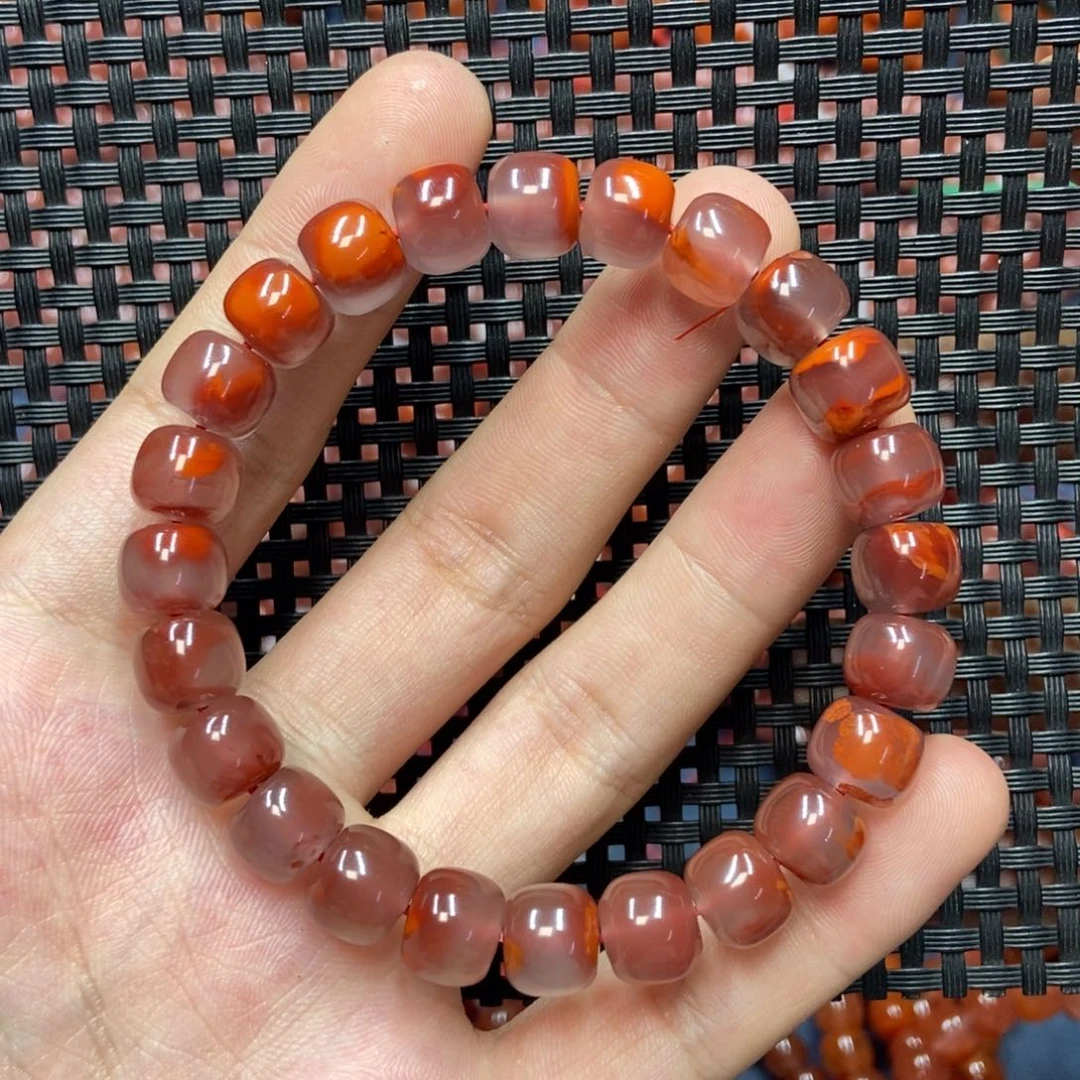 南红玛瑙未镶嵌手串9+’mm