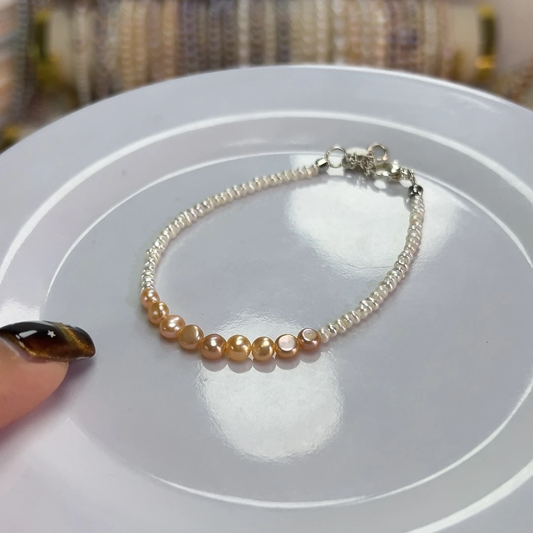 淡水珍珠手绳钛钢