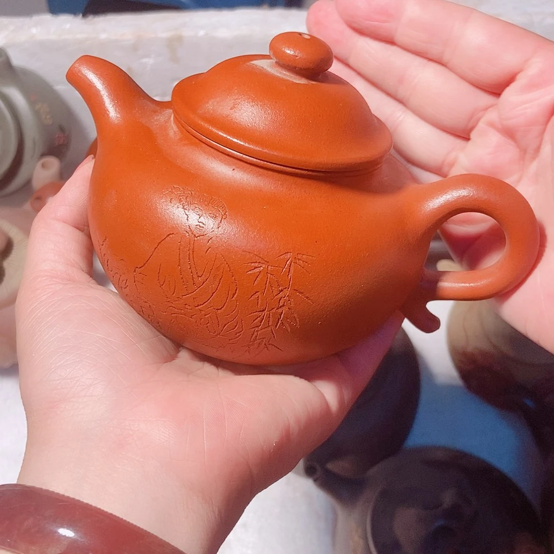 茶壶紫砂宜兴紫砂全手工制作工艺放福利