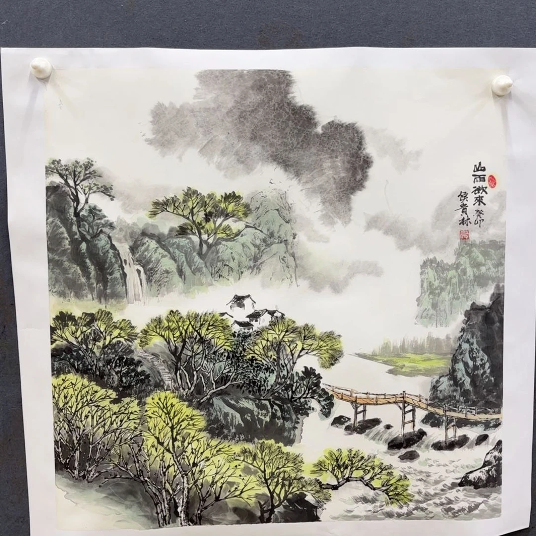 卖***象国画卡纸的制作方法是