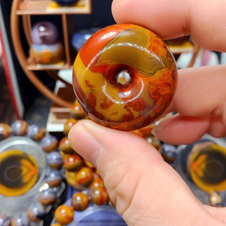 定制玛瑙14K金镶嵌