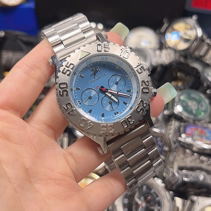 石英机芯合金钢好看帅气男士手表