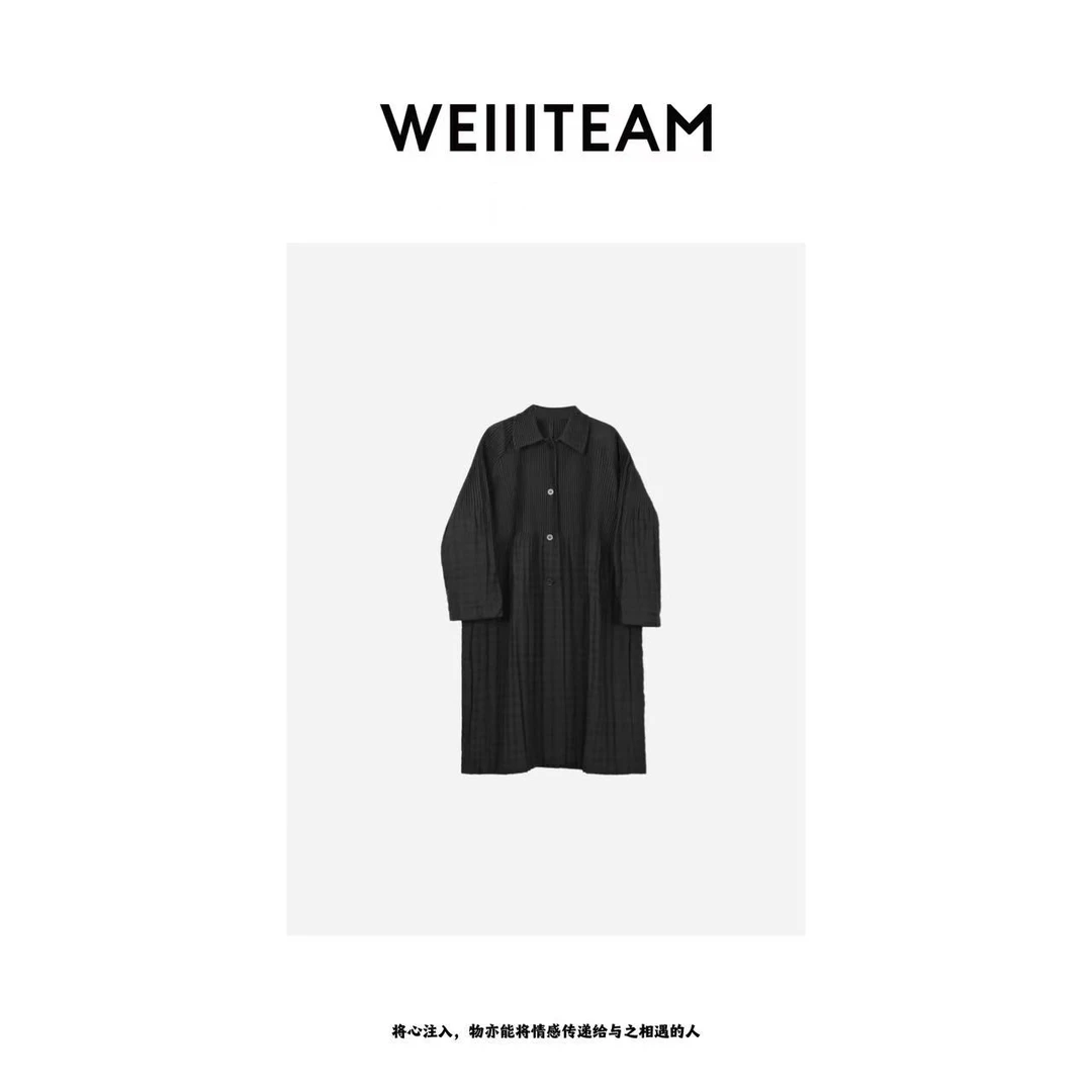 WEIIITEAM   “强捻棉语”长款翻领棉衣外套  20032