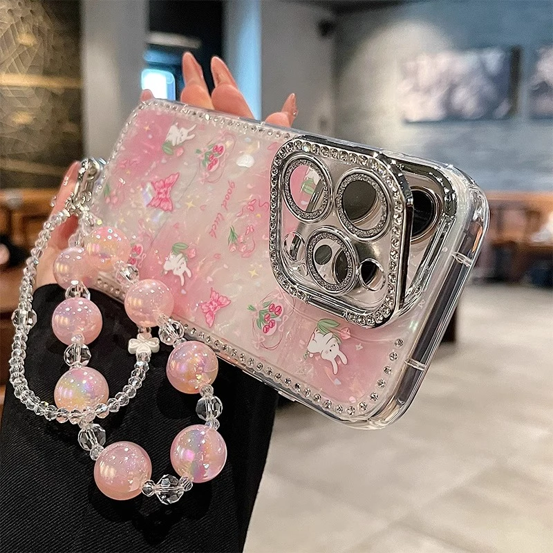 郁金香蝴蝶兔子适用 iPhone16promax手机壳新款14春夏ins17promax