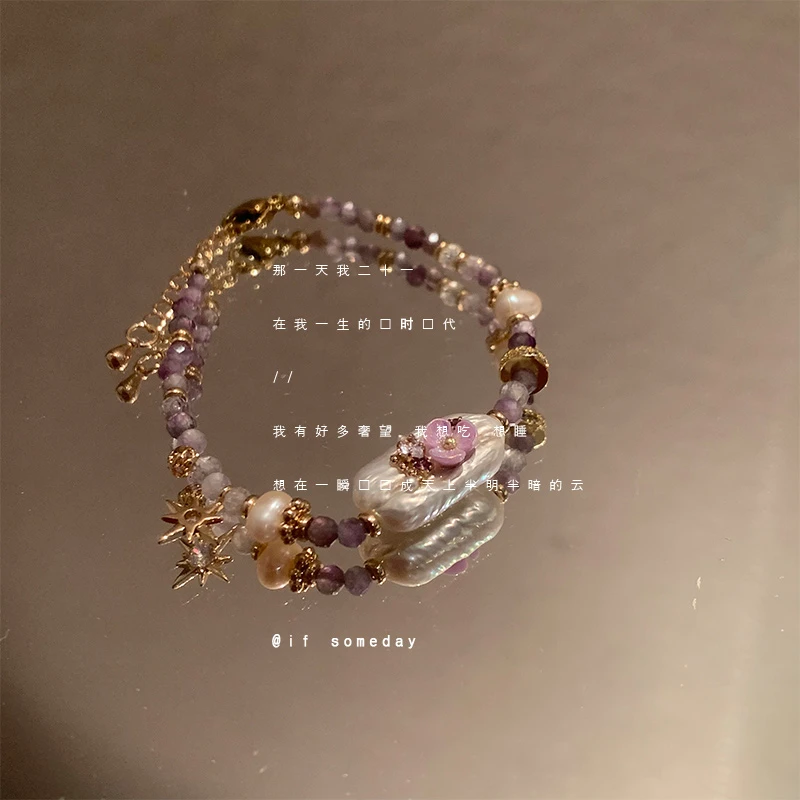 【西厢记】小众百搭珍珠手链时尚个性手饰品10706-02