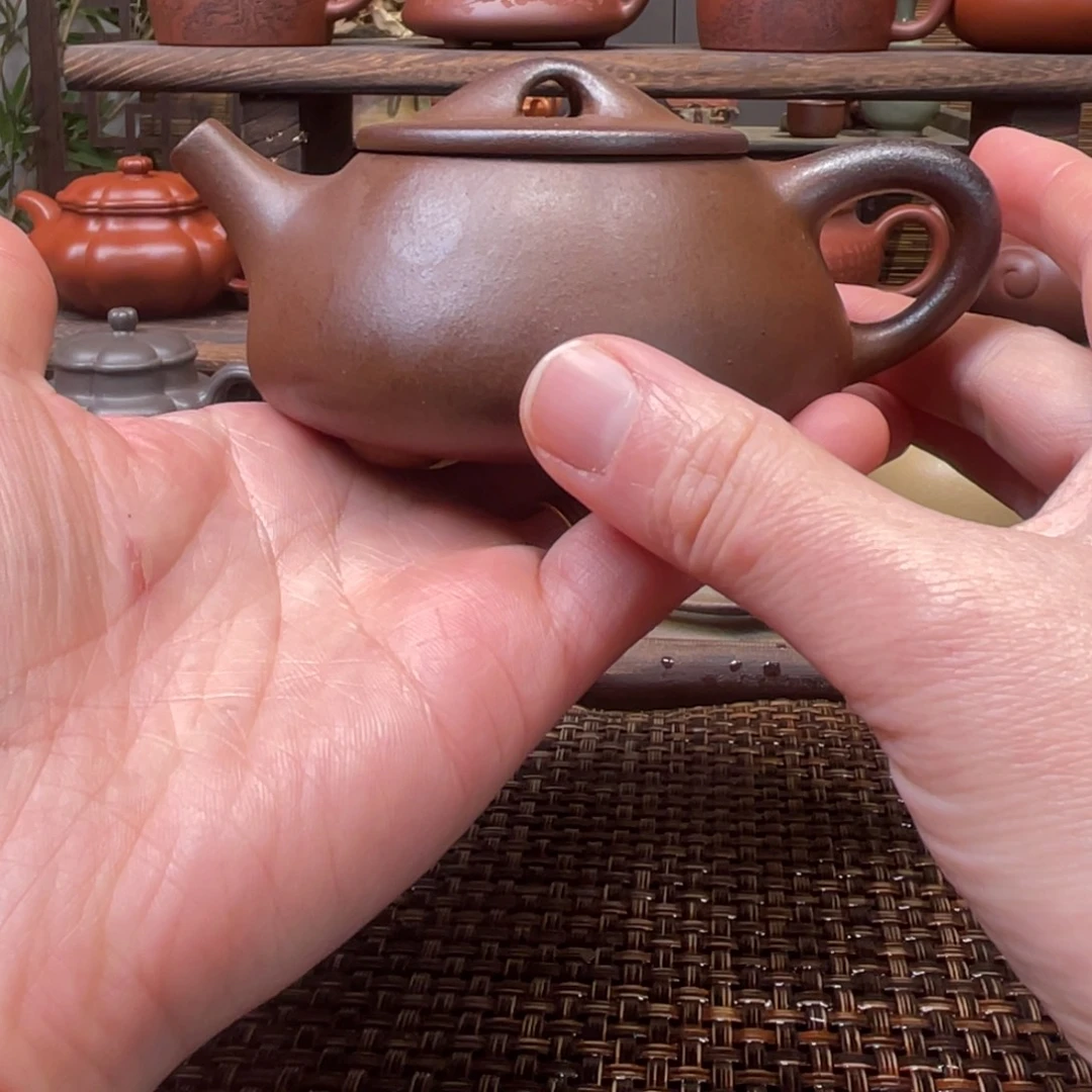 紫砂茶壶宜兴原矿紫砂手工制150