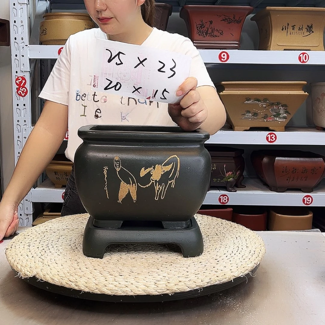 紫砂花盆紫砂花盆