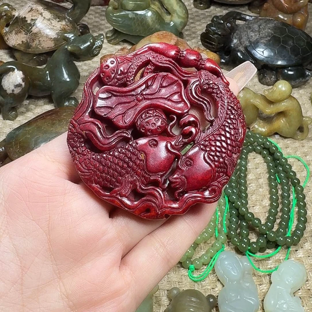 白玉菩提吊坠挂件