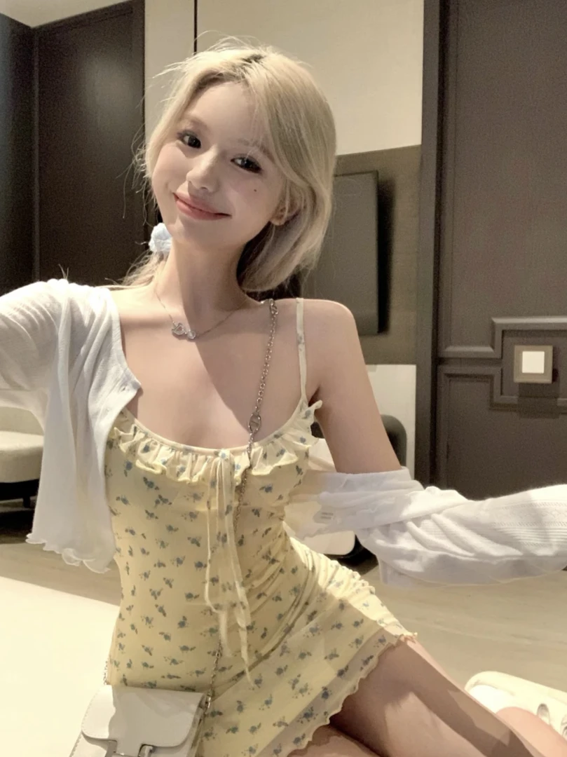 春夏新款纯欲辣妹吊带