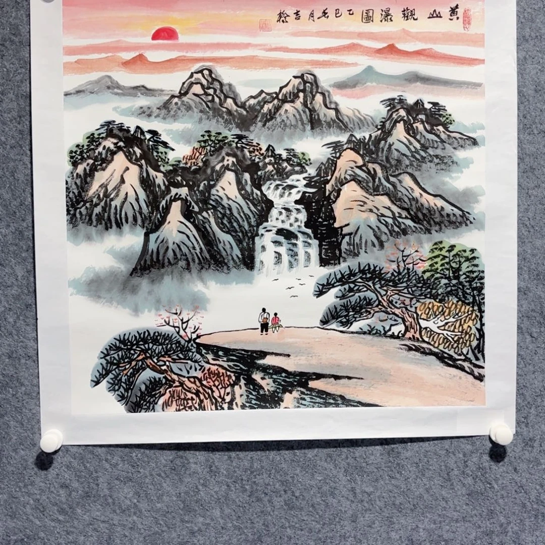 国画山水绘画作品