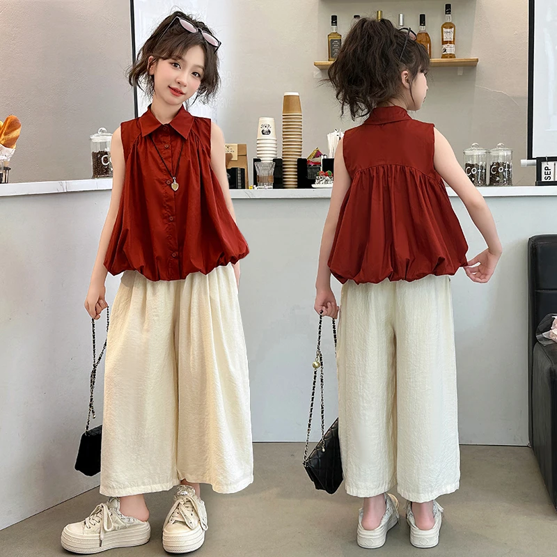 夏季显瘦洋气新款裙子爆款两件套早春小香风红衬衫阔腿裤套装2025