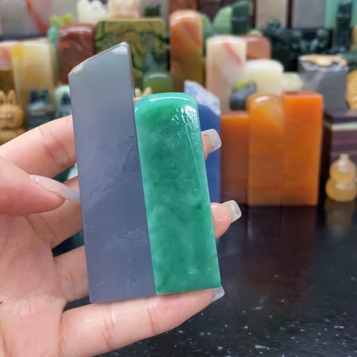 尔***時青田石混合各种石